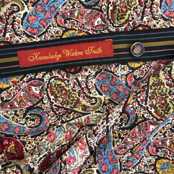 Robert Graham L Long Sleeve Shirt Button Up Paisley Multicolor Skull Crown - Picture 12 of 16